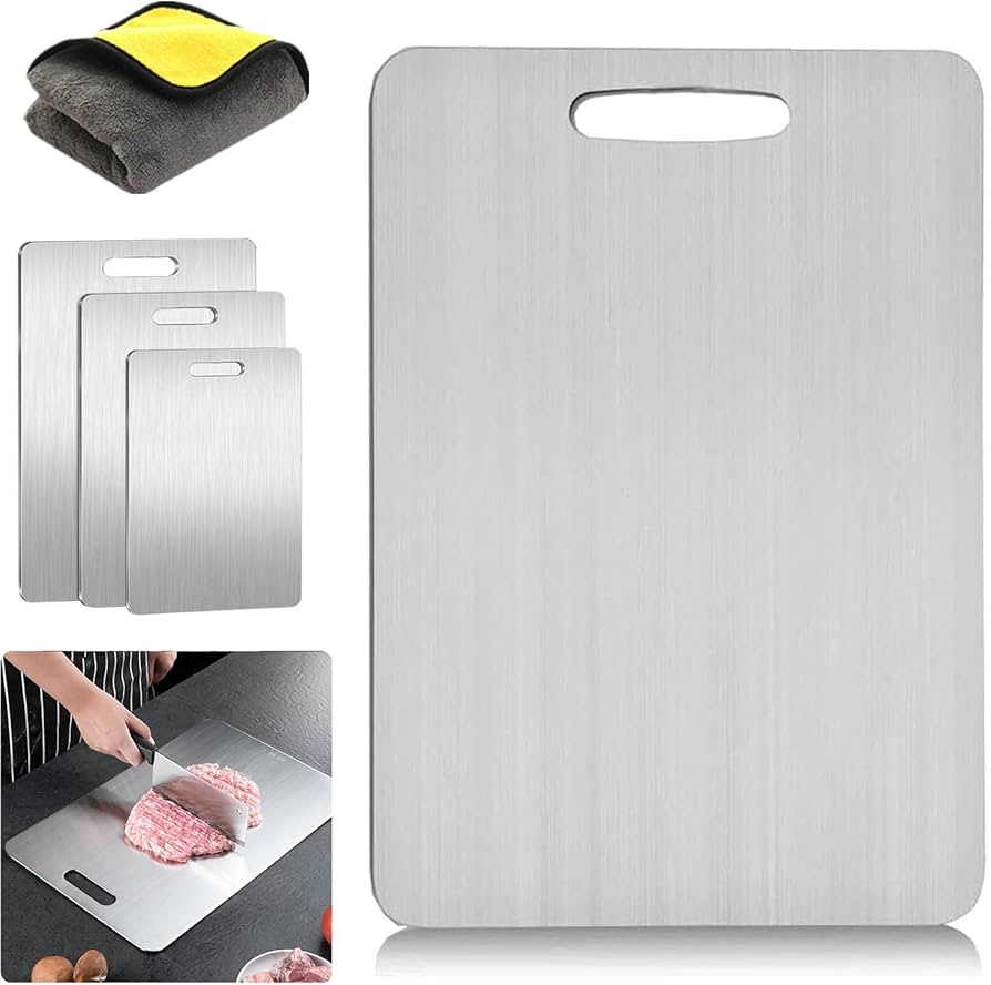 🔪 Tabla para Cortar Alimentos de Titanio