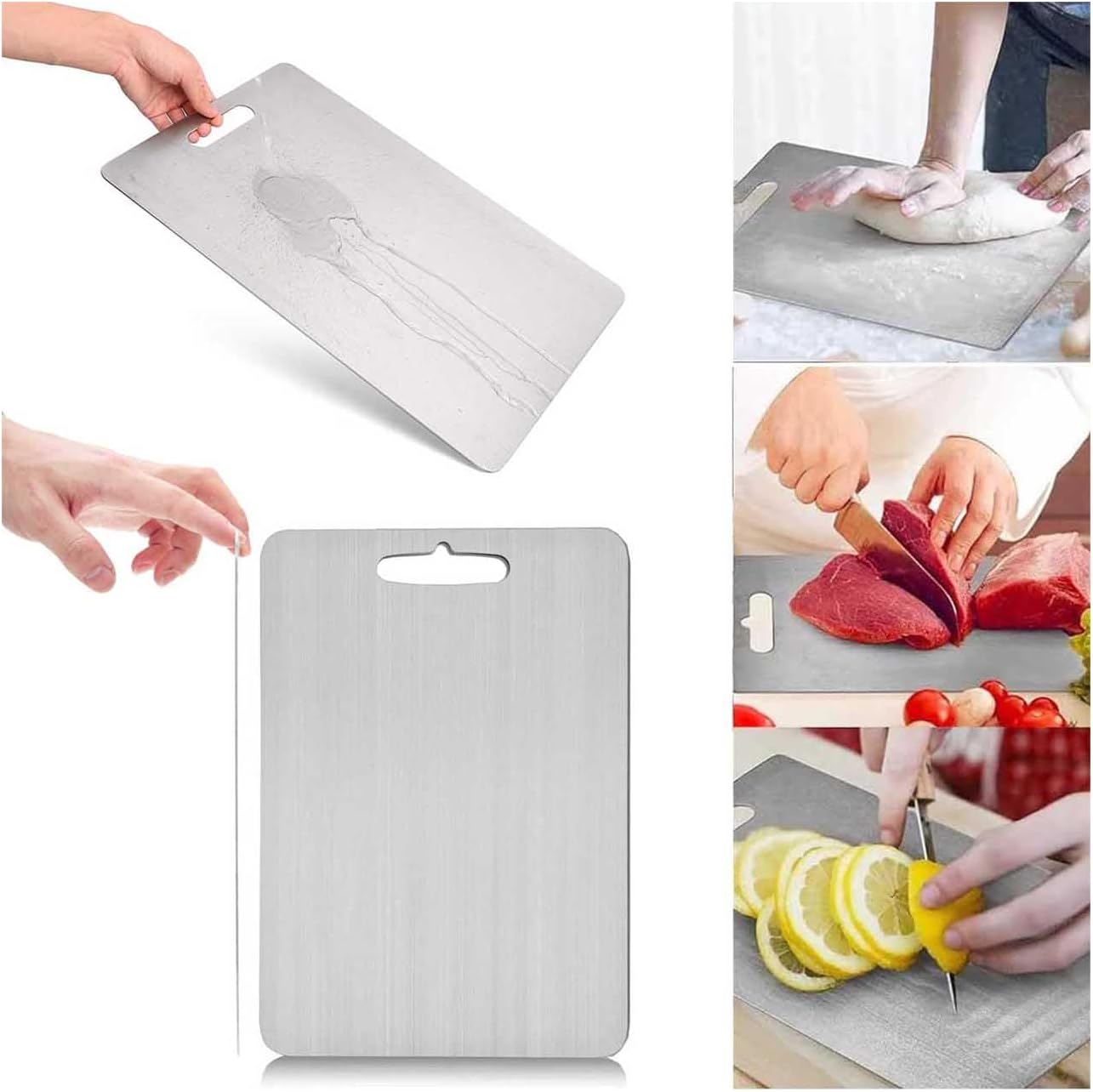 🔪 Tabla para Cortar Alimentos de Titanio